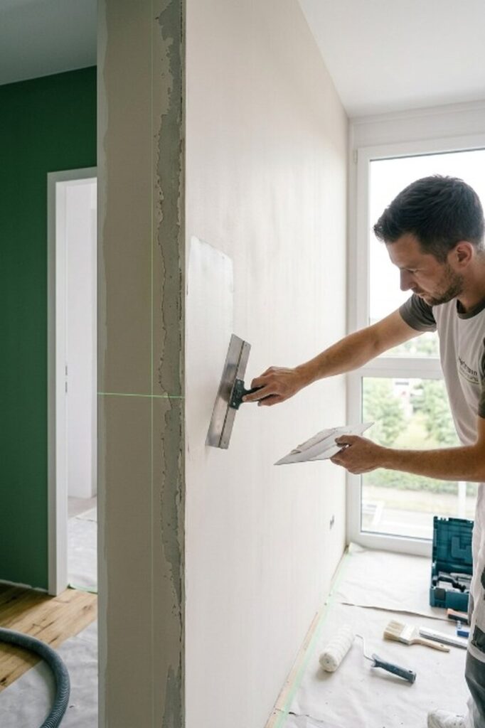 Professionelle Spachteltechniken für exklusives Wanddesign in Berlin durch Hartmann Renovierung.